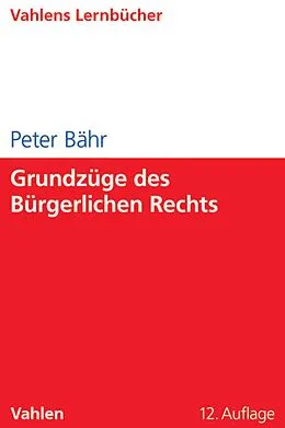 E-Book (pdf) Grundzüge des Bürgerlichen Rechts von Peter Bähr