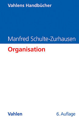 Fester Einband Organisation von Manfred Schulte-Zurhausen