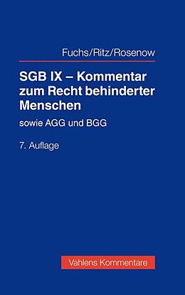 Fester Einband SGB IX - Kommentar zum Recht behinderter Menschen von Karl Jung, Horst Cramer, Harry Fuchs