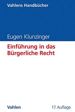 E-Book (pdf) Einführung in das Bürgerliche Recht von Eugen Klunzinger