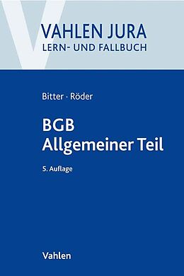 Kartonierter Einband BGB Allgemeiner Teil von Georg Bitter, Sebastian Röder