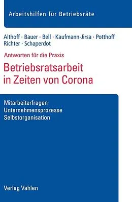 E-Book (pdf) Betriebsratsarbeit in Zeiten von Corona von Lars Althoff, Anna Bauer, Regina Bell