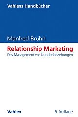 Fester Einband Relationship Marketing von Manfred Bruhn