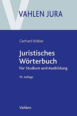 Kartonierter Einband Juristisches Wörterbuch von Gerhard Köbler