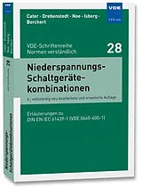 Kartonierter Einband Niederspannungs-Schaltgerätekombinationen von Rudolf Cater, Helmut Drebenstedt, Heinz Noe