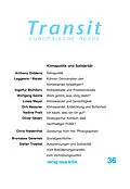 E-Book (epub) Transit 36. Europäische Revue von Anthony Giddens, Lukas Meyer, Stefan Troebst