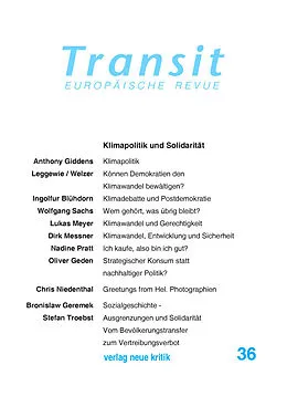 E-Book (pdf) Transit 36. Europäische Revue von Anthony Giddens, Lukas Meyer, Stefan Troebst