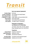 E-Book (epub) Transit 33. Europäische Revue von Cornelia Klinger, Hans-Ludwig Schreiber, Jacques Rupnik