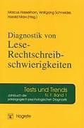 Paperback Diagnostik von Lese-Rechtschreibschwierigkeiten von Marcus Hasselhorn, Wolfgang Schneider, Harald Marx