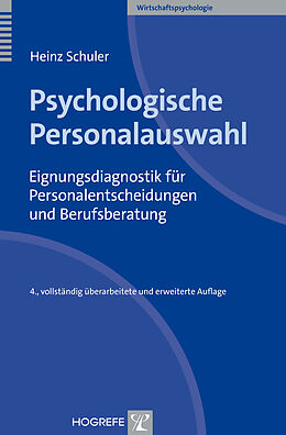 Fester Einband Psychologische Personalauswahl von Heinz Schuler