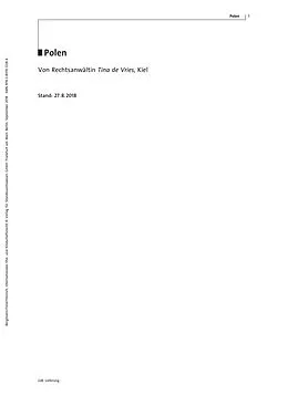 E-Book (pdf) Familienrecht Polen von Tina de Vries