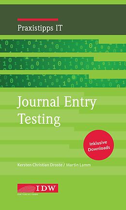 Kartonierter Einband (Kt) Journal Entry Testing von Kersten Christian Droste, Martin Lamm