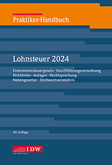 Fester Einband Praktiker-Handbuch Lohnsteuer 2024 von 