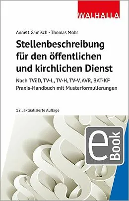 E-Book (pdf) Stellenbeschreibung für den öffentlichen und kirchlichen Dienst von Annett Gamisch, Thomas Mohr