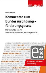 E-Book (pdf) Kommentar zum Bundesausbildungsförderungsgesetz von Mathias Klose