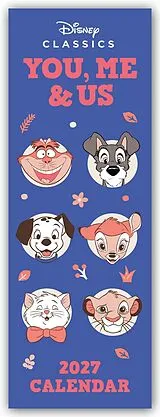 Kalender Disney Classics  You, Me and Us 2027  Slimline-Kalender von 