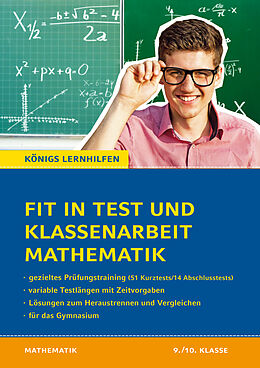 Kartonierter Einband Fit in Test und Klassenarbeit  Mathematik 9./10. Klasse Gymnasium von Wolfgang Göbels