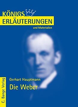 Kartonierter Einband Die Weber von Gerhart Hauptmann. von Gerhart Hauptmann