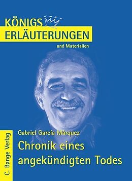 Kartonierter Einband Chronik eines angekündigten Todes von Gabriel García Márquez. von Gabriel García Márquez