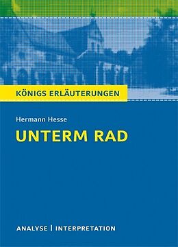 Kartonierter Einband Unterm Rad von Hermann Hesse. von Hermann Hesse