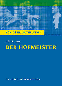 Kartonierter Einband Der Hofmeister von J. M. R. Lenz. von J. M. R. Lenz