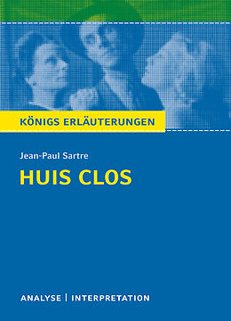 Kartonierter Einband Huis clos (Geschlossene Gesellschaft) von Jean-Paul Sartre. von Jean-Paul Sartre