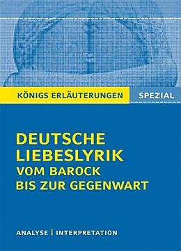 Kartonierter Einband Deutsche Liebeslyrik vom Barock bis zur Gegenwart. von Gudrun Blecken