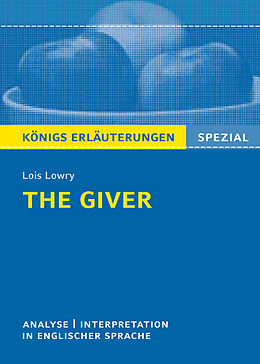Couverture cartonnée The Giver von Lois Lowry - Textanalyse und Interpretation de Lois Lowry