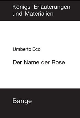 eBook (pdf) Der Name der Rose. Textanalyse und Interpretation de Umberto Eco