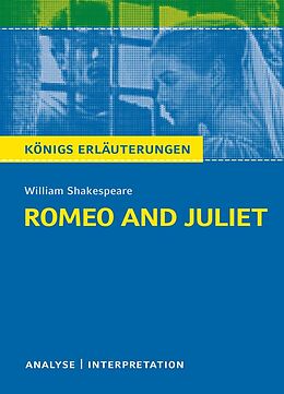 E-Book (pdf) Romeo and Juliet - Romeo und Julia von Wiliam Shakespeare. Textanalyse und Interpretation mit ausführlicher Inhaltsangabe und Abituraufgaben mit Lösungen. von William Shakespeare