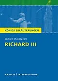 E-Book (epub) Richard III von William Shakespeare. Königs Erläuterungen. von William Shakespeare
