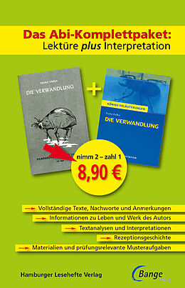 Kartonierter Einband Die Verwandlung von Franz Kafka  Lektüre plus Interpretation von Franz Kafka