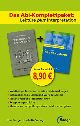 Kartonierter Einband Der Sandmann von E. T. A. Hoffmann  Lektüre plus Interpretation von E.T.A. Hoffmann