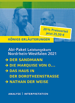 Kartonierter Einband Abitur-Paket Nordrhein-Westfalen 2021. Deutsch Leistungskurs - Königs Erläuterungen von E.T.A. Hoffmann, Heinrich von Kleist, Hartmut Lange