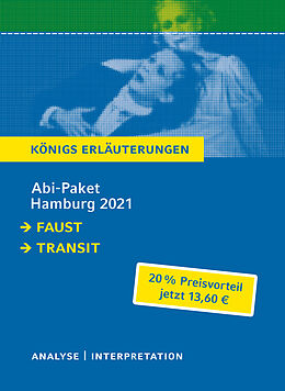 Kartonierter Einband Abitur Deutsch Hamburg 2021 - Königs Erläuterungen-Paket von Johann Wolfgang von Goethe, Anna Seghers