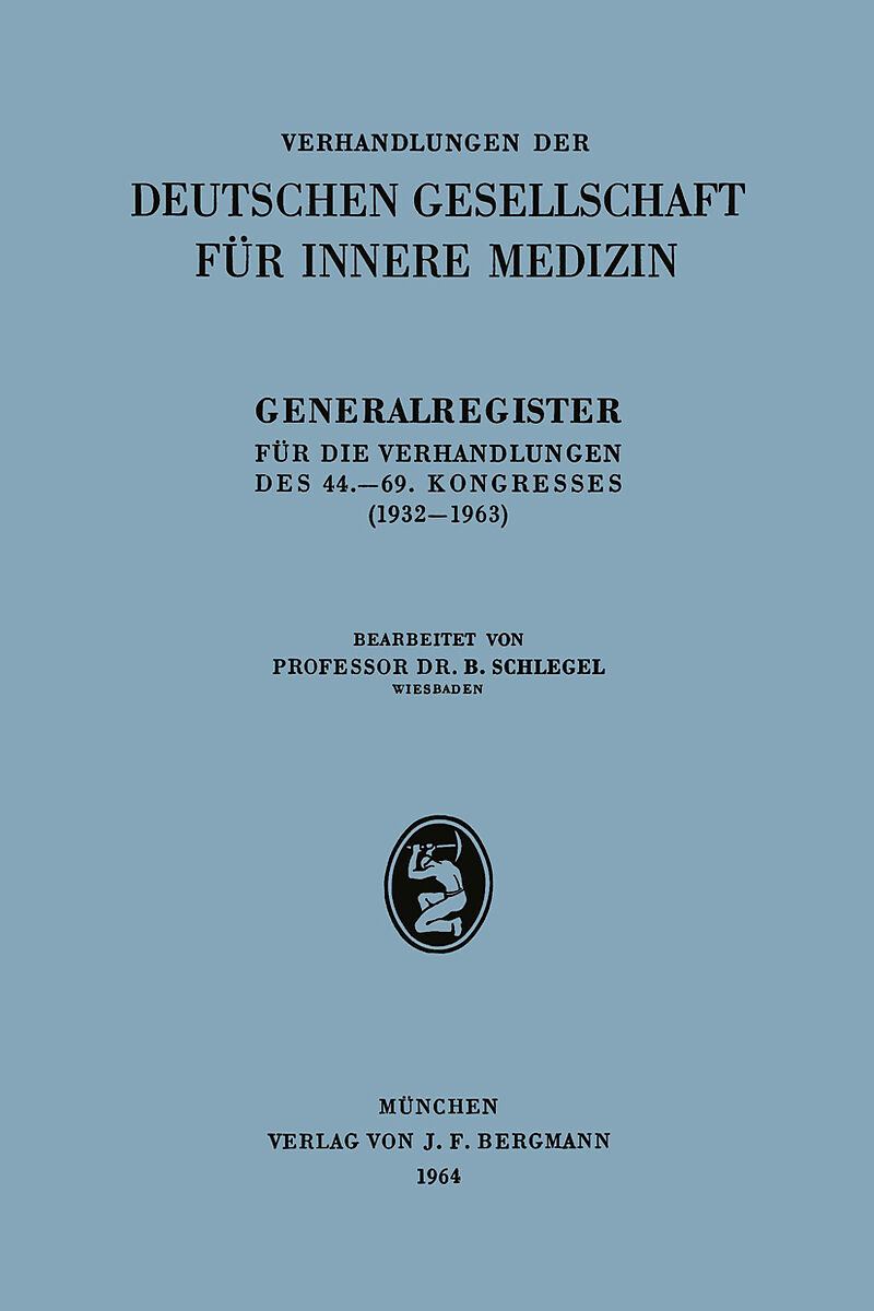 Generalregister für die Verhandlungen des 44.69. Kongresses (19321963)