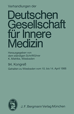 Kartonierter Einband 94. Kongreß von Klaus Miehlke