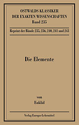 Kartonierter Einband Die Elemente (Euklid) von Euklid