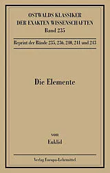 Kartonierter Einband Die Elemente (Euklid) von Euklid