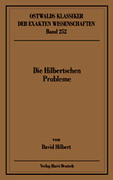 Kartonierter Einband Die Hilbertschen Probleme (Hilbert) von David Hilbert