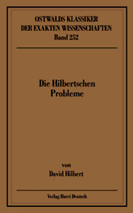 Kartonierter Einband Die Hilbertschen Probleme (Hilbert) von David Hilbert