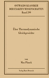 Kartonierter Einband Über Thermodynamische Gleichgewichte (Planck) von Max Planck