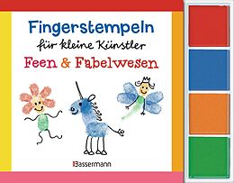 Fester Einband Fingerstempeln für kleine Künstler-Set - Feen und Fabelwesen von Norbert Pautner