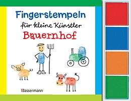 Kartonierter Einband Fingerstempeln f.kl. Künstler- Bauernhof-Set von Norbert Pautner