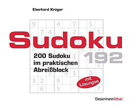 Kartonierter Einband Sudoku Block 192 von Eberhard Krüger