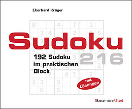 Kartonierter Einband Sudokublock 216 von Eberhard Krüger