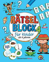 Kartonierter Einband Rätselblock 4 für Kinder ab 8 Jahren von Eberhard Krüger