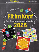 Kalender Fit im Kopf - der Gehirnjogging-Kalender 2026. Jeden Tag Denksport mit dem beliebten Abreißkalender von Eberhard Krüger