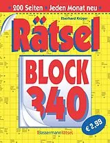 Kartonierter Einband (Kt) Rätselblock 340 von Eberhard Krüger