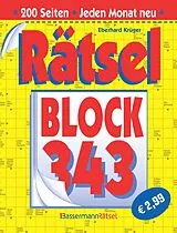 Kartonierter Einband Rätselblock 343 von Eberhard Krüger